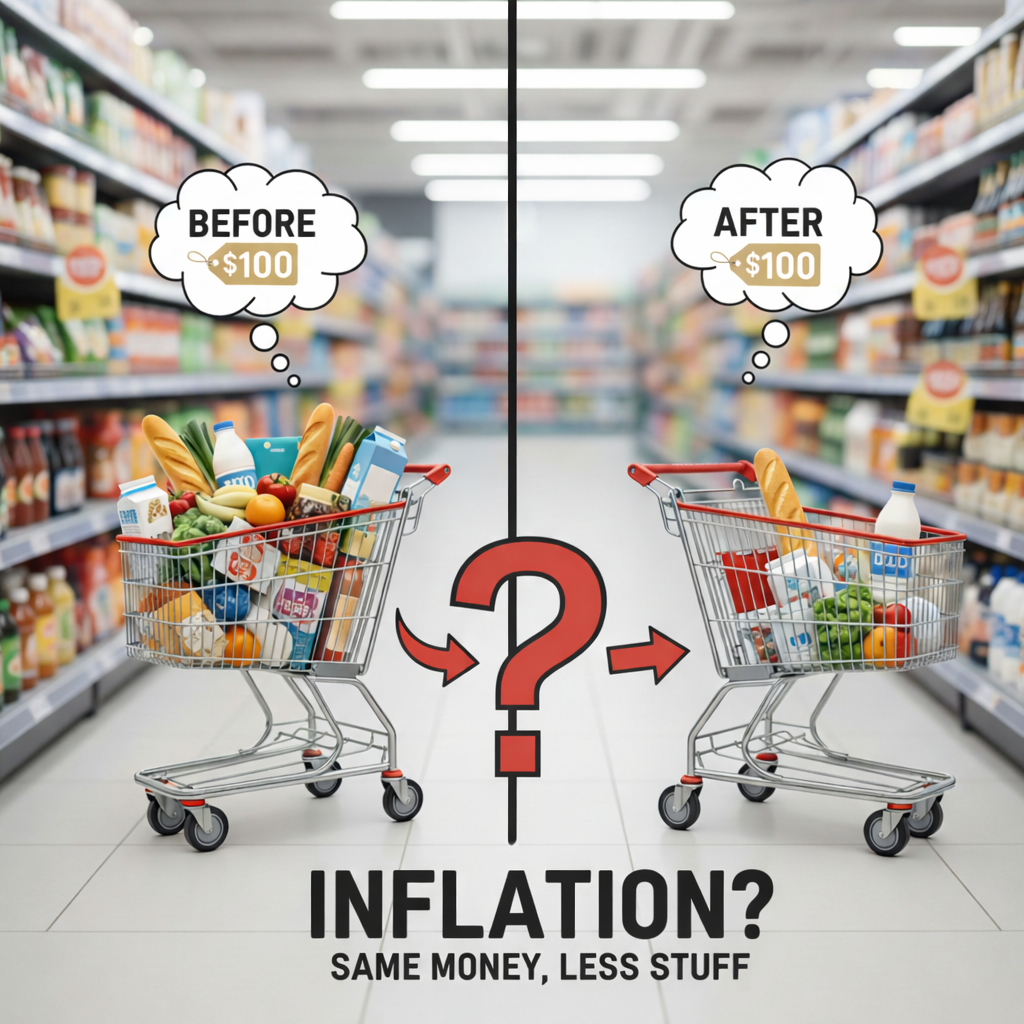 Inflation meaning explained with rising grocery prices